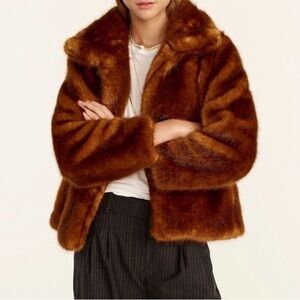 J.Crew collection Faux Fur Coat